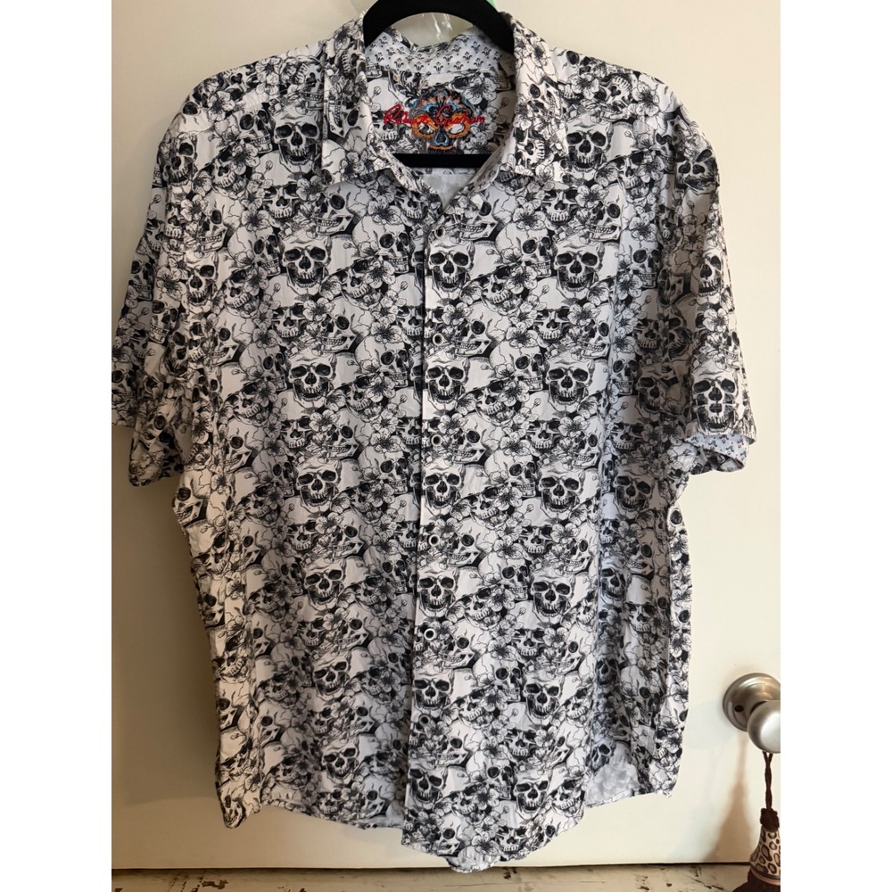 Robert Graham XL mens shirt SKULL
